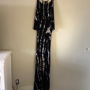 Black and white tie dye style